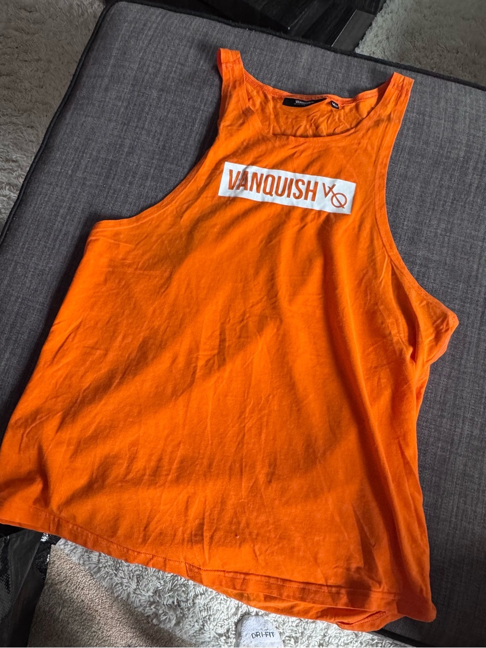 Vanquish Orange Men's Muscle Tank Top